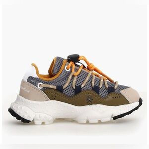 NWT Flower Mountain Raikiri Junior Sneaker in Beige-Taupe-Orange
